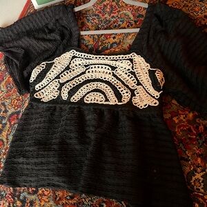 Anthropologie Black Top